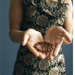 Natural crystal beads, stone, round loose energy healing bracelet